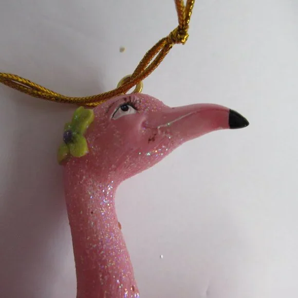 December Diamonds 2003 FELIPA & FELIPE THE FLAMINGO Christmas Ornaments - Picture 4 of 16